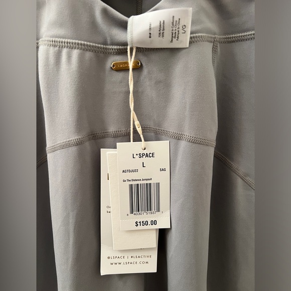 NWT! LSPACE Go the Distance Jumpsuit in Sage - Size L - Picture 9 of 9